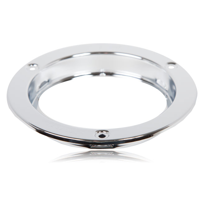 4" Round Stainless Steel Security Flange Chrome Finish