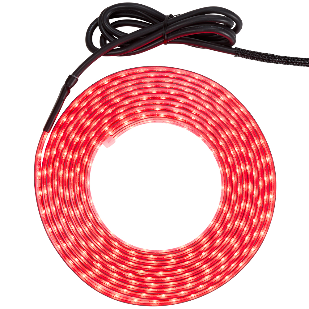Red Silicone Flexible Adhesive Strip Light 196”