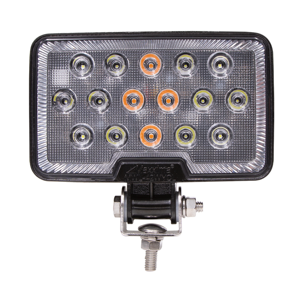Rectangular LED Work Light 2,100 Lm and Amber Class 1 Warning