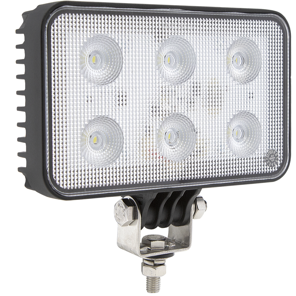 Maxxima MWL-27-A Black Square 15 LED Work Light 550 Lumens 